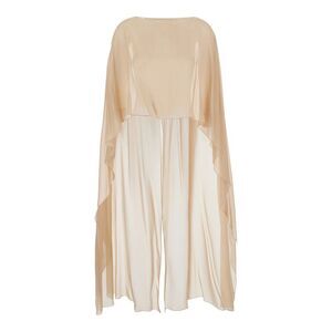 Antonelli Women 'Herve' Beige Silk Stole With Sheer Design Woman